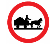 Horse-drawn vehicles prohibited