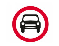 No motor vehicles expect two wheeled motor cycles