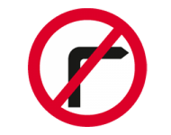 No right turn