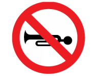 Use of horn prohibited