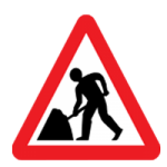 Road works ahead