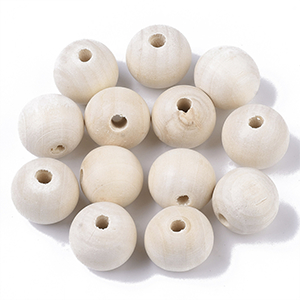 66367 Wooden Round Beads ,For Pacifier/Decoration 20mm//10Pcs//Ø4mm Natural  Color, ,Material Wood,For Kids/Decoration,Beads (3 9) (Wholesale Price 200  Pcs @ 0.04= €8 ,Upon Availability) - Suzukyoto