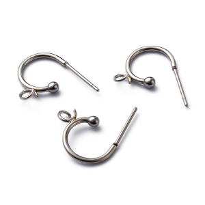 30pcs Stainless Steel Ear Hooks + 30pcs Stainless Steel Open Jump