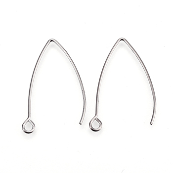 79142 Stainless Steel Earring Hooks ,For Jewellery 30X20mm/5Pair