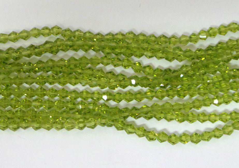 CH32079 Round Faceted Chinese Cystal Beads 4mm/110Pcs Olive Color (91 14)  () - Suzukyoto