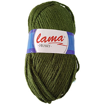 CH42004 Lama Husky yarn ,For shawls, cardigans 100gr/130Meters/ 159-Army  Green, Acrylic ,Material 100% Acrylic,Winter,Tunisian Crochet Hook no 6-7  (16 7) () - Suzukyoto